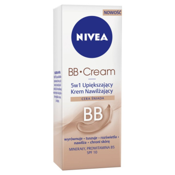 Nivea BB Cream 5w1 upiększający Krem nawilżający cera śniada  50ml