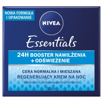 Nivea Krem na noc regenerujący do cery normalnej i mieszanej& 50ml