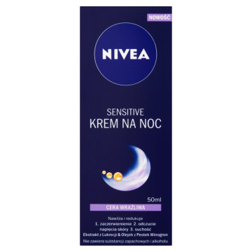 Nivea Sensitive Krem na noc do cery wrażliwej&  50ml