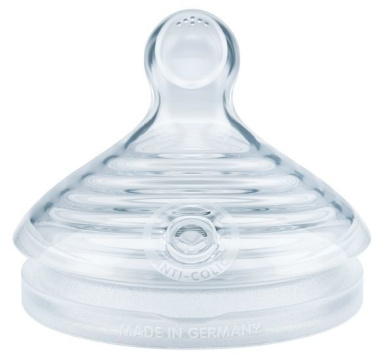 NUK NATURE SENSE smoczek na butelkę silikonowy 0-6 miesięcy rozmiar 1M 2 sztuki (709.285)