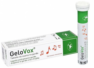 GeloVox łagodzenie podrażnień i chrypki, 20 tabletek do ssania