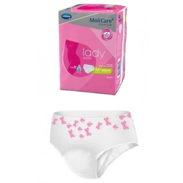 MOLICARE Premium Lady pad 5 kropelek M Majtki chłonne, 8 sztuk