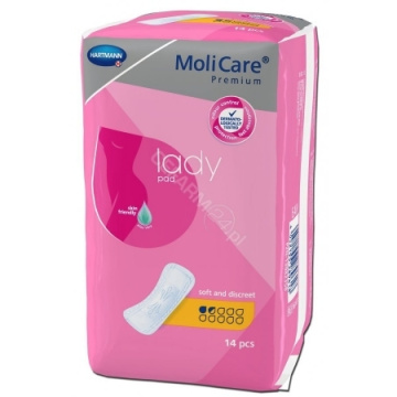 Wkładki anatomiczne MoliCare Premium Lady Pad 14 sztuk (1,5 kropli)