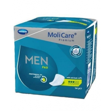 MOLICARE Premium Man pad 3 kropelek Wkładki urologiczne, 14 sztuk