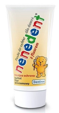 NENEDENT Pasta do zębów dla dzieci potrójna ochrona malinowo-truskawkowa 50 ml