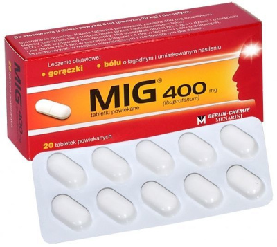 Mig 400 mg 20 tabletek powlekanych