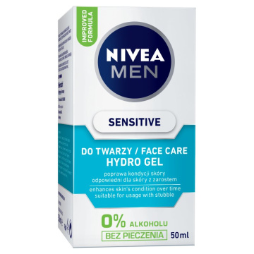 NIVEA FOR MEN Krem Hydro żel Sensitive  50ml