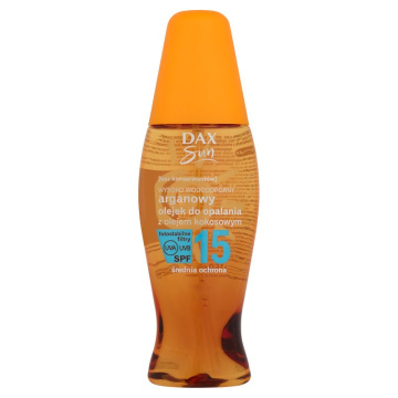 Dax Sun Olejek arganowy do opalania z olejem kokosowym SPF 15  150ml