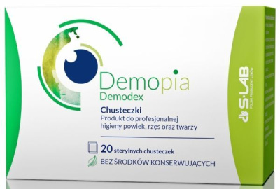 Demopia Demodex chusteczki do pielęgnacji powiek 20 sztuk