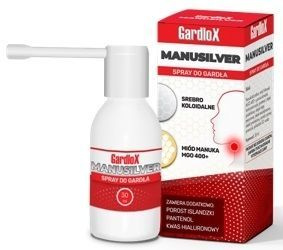 Gardlox Manusilver spray do gardła, 30 ml