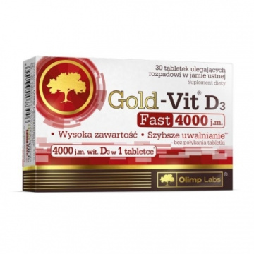 OLIMP GOLD-VIT D3 4000 Fast 30 tabletek