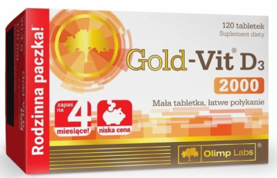 OLIMP GOLD-VIT D3 2000 120 tabletek