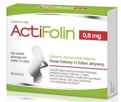 ActiFolin 0,8 mg 30 tabletek powlekanych