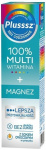 Plusssz 100% Multiwitamina + Magnez, 20 tabletek musujących o smaku mango-pomarańcza