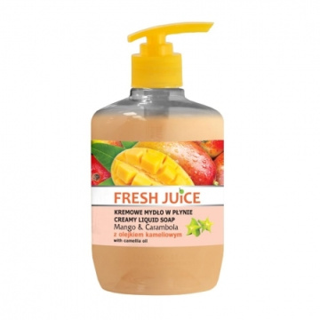 Fresh Juice Kremowe mydło w płynie, mango &  carambola z olejkiem kameliowym 460ml