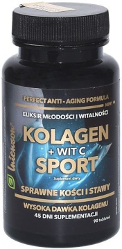 Kolagen + Witamina C SPORT, 90 tabletek (Intenson)