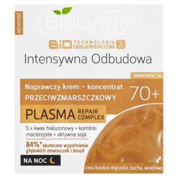 Bielenda BioTechnologia 7D Plasma Repair Complex 70+ Krem na noc  50ml