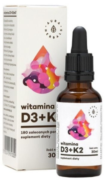 Aura Herbals Witamina D3 + K2, 30 ml
