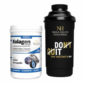 Noble health kolagen w proszku + glukozamina i witamina C 100 g