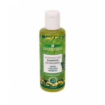 Orientana ajurwedyjski naturalny szampon do włosów - neem i zielona herbata 210 ml