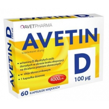 Avetin D 4000 j.m. 60 kapsułek