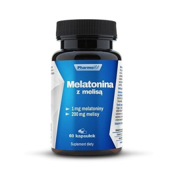 Pharmovit Melatonina z melisą 1 mg + 200 mg 60 kapsułek