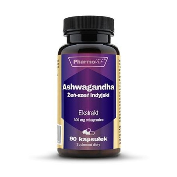 Ashwagandha Żeń-szeń indyjski 4:1 400 mg 90 kaps