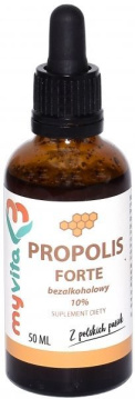 MyVita Propolis forte bezalkoholowy 10% krople 50 ml