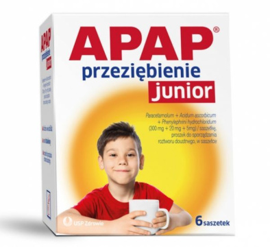 APAP​​ Przeziębienie Junior, 6 saszetek