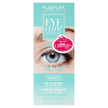 Floslek Eye Care Expert Żel-maseczka pod oczy kojący  15ml