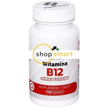 Witamina B12 + kwas foliowy, 120 tabletek (Medfuture)