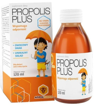 Propolis Plus syrop dla dzieci od 3 roku życia 120 ml