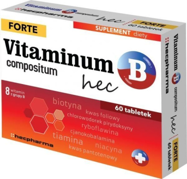 VITAMINUM B COMPOSITUM FORTE HEC 60 tabletek
