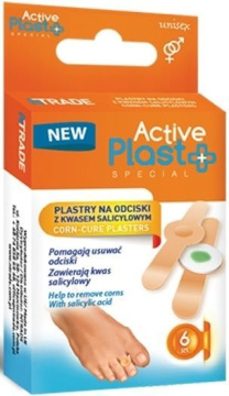 Active Plast - plastry na odciski z kwasem salicylowym, 6 sztuk