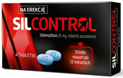 Silcontrol 25 mg, 4 tabletki
