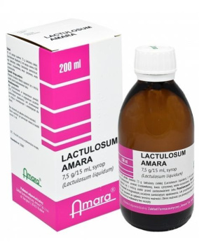 Lactulosum 7,5 g/15 ml syrop 200 ml (Amara)