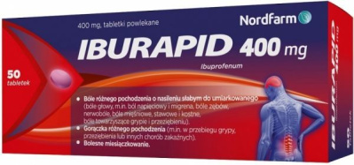 Iburapid 400 mg 50 tabletek powlekanych