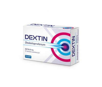 Dextin 25 mg 10 tabletek powlekanych