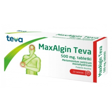 MaxAlgin Teva 500 mg, 20 tabletek