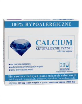 Calcium krystalicznie czyste 20 saszetek