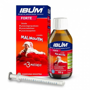 Ibum Forte zawiesina (smak malinowy) 100 g