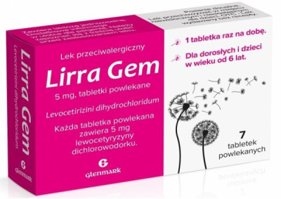 Lirra Gem 5 mg 7 tabletek