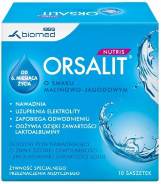 Orsalit nutris (smak malinowo-jagodowy) 10 saszetek