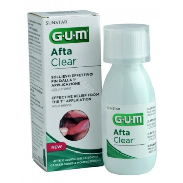 Sunstar Gum Afta Clear płyn do płukania jamy ustnej 120 ml