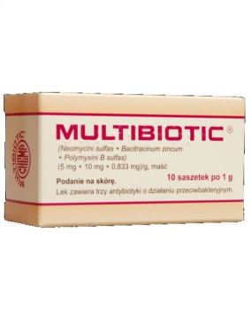 Multibiotic maść 1 g 10 saszetek