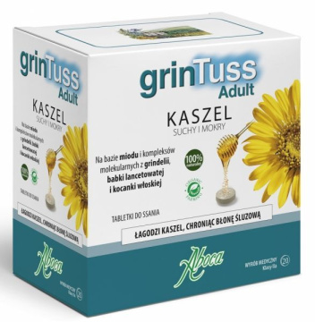 GRINTUSS ADULT, 20 tabletek do ssania