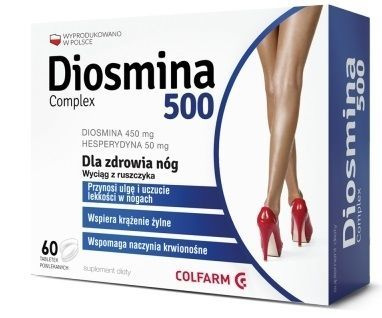Diosmina Complex 500, 60 tabletek