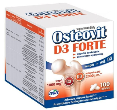 Osteovit D3 Forte, 100 tabletek