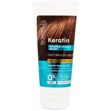 Dr. Sante Keratin Odżywka do włosów z keratyną, argininą i kolagenem do włosów matowych i łamliwych 200ml
