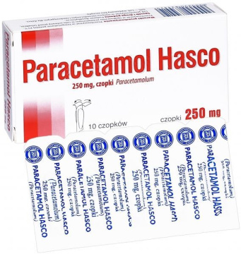 Paracetamol 250 mg 10 czopk.